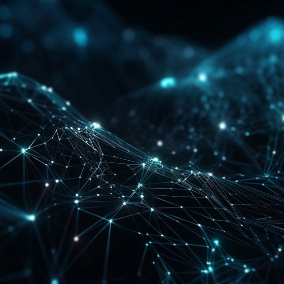 Glowing molecular structure in futuristic galaxy backdrop generated by AI Glowing molecular structure in futuristic galaxy backdrop generated by AI