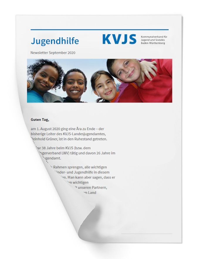 Mok-up Newsletter Jugendhilfe