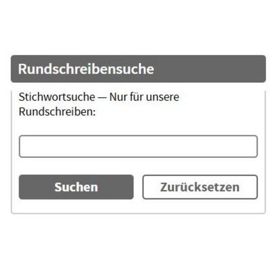 Rundschreiben-Suche