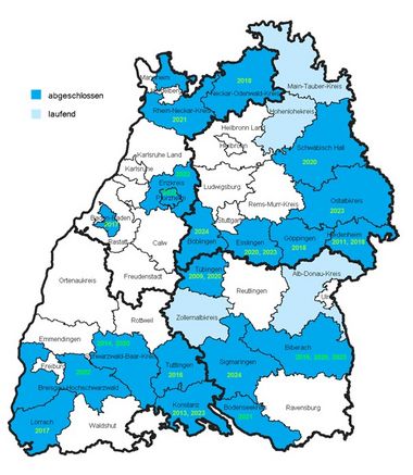 Seniorenpläne auf der Landkarte